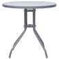 vidaXL Set de comedor para jardín 5 piezas aluminio y textilene plata vidaXL Set de comedor para jardín 5 piezas aluminio y textilene plata