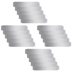 vidaXL Cercas para césped 20 piezas acero galvanizado 100x20 cm