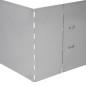 vidaXL Cercas para césped 20 piezas acero galvanizado 100x20 cm vidaXL Cercas para césped 20 piezas acero galvanizado 100x20 cm