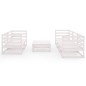 vidaXL Set de salón de jardín de 6 pzas blanco madera maciza de pino vidaXL Set de salón de jardín de 6 pzas blanco madera maciza de pino