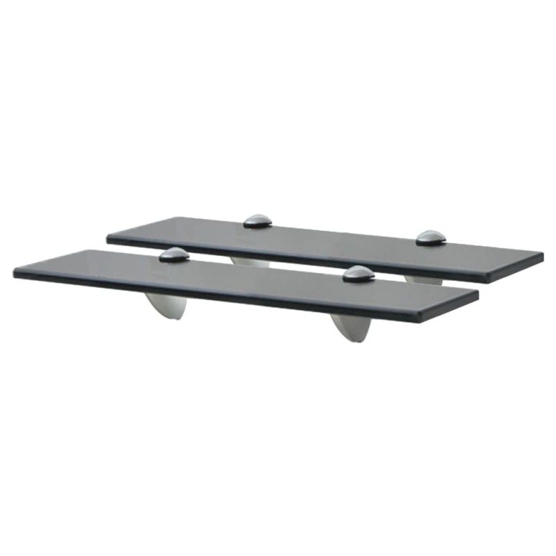 vidaXL Estantes flotantes 2 unidades vidrio 8 mm 40x10 cm vidaXL Estantes flotantes 2 unidades vidrio 8 mm 40x10 cm
