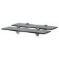 vidaXL Estantes flotantes 2 unidades vidrio 8 mm 40x10 cm vidaXL Estantes flotantes 2 unidades vidrio 8 mm 40x10 cm