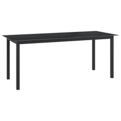 vidaXL Juego de comedor para jardín 9 piezas aluminio gris antracita
