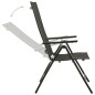 vidaXL Juego de comedor para jardín 9 piezas aluminio gris antracita vidaXL Juego de comedor para jardín 9 piezas aluminio gris antracita