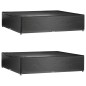 vidaXL Fundas muebles de jardín 2 uds 16 ojales cuadrado 240x240x55 cm vidaXL Fundas muebles de jardín 2 uds 16 ojales cuadrado 240x240x55 cm