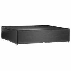 vidaXL Fundas muebles de jardín 2 uds 16 ojales cuadrado 240x240x55 cm