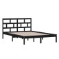 vidaXL Estructura de cama de madera maciza de pino negro 140x200 cm vidaXL Estructura de cama de madera maciza de pino negro 140x200 cm