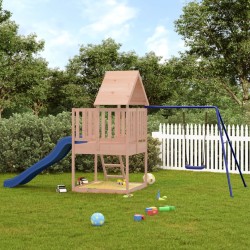 vidaXL Parque infantil de exterior madera maciza Douglas