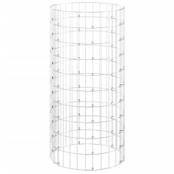 vidaXL Compostador de jardín acero galvanizado Ø50x100 cm