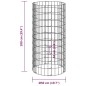 vidaXL Compostador de jardín acero galvanizado Ø50x100 cm vidaXL Compostador de jardín acero galvanizado Ø50x100 cm