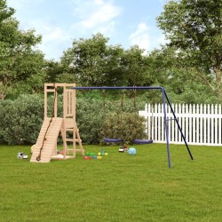 vidaXL Parque infantil de exterior madera maciza de pino