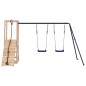 vidaXL Parque infantil de exterior madera maciza de pino vidaXL Parque infantil de exterior madera maciza de pino