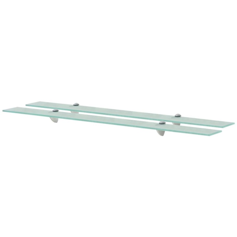 vidaXL Estantes flotantes 2 unidades vidrio 8 mm 100x10 cm vidaXL Estantes flotantes 2 unidades vidrio 8 mm 100x10 cm