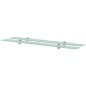 vidaXL Estantes flotantes 2 unidades vidrio 8 mm 100x10 cm vidaXL Estantes flotantes 2 unidades vidrio 8 mm 100x10 cm