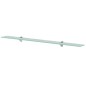 vidaXL Estantes flotantes 2 unidades vidrio 8 mm 100x10 cm vidaXL Estantes flotantes 2 unidades vidrio 8 mm 100x10 cm