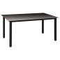 vidaXL Juego de comedor para jardín 7 piezas negro vidaXL Juego de comedor para jardín 7 piezas negro