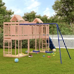 vidaXL Parque infantil de exterior madera maciza Douglas