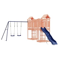 vidaXL Parque infantil de exterior madera maciza Douglas