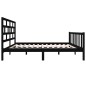 vidaXL Estructura de cama de madera maciza de pino negro 140x200 cm vidaXL Estructura de cama de madera maciza de pino negro 140x200 cm