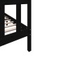 vidaXL Estructura de cama de madera maciza de pino negro 140x200 cm vidaXL Estructura de cama de madera maciza de pino negro 140x200 cm