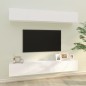 vidaXL Muebles de TV 4 piezas blanco 100x30x30 cm vidaXL Muebles de TV 4 piezas blanco 100x30x30 cm