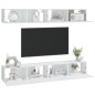vidaXL Muebles de TV 4 piezas blanco 100x30x30 cm vidaXL Muebles de TV 4 piezas blanco 100x30x30 cm