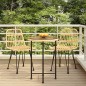 vidaXL Juego de comedor de jardín 3 piezas ratán sintético vidaXL Juego de comedor de jardín 3 piezas ratán sintético