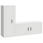 vidaXL Set de muebles de TV 2 piezas madera contrachapada blanco