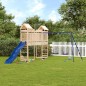 vidaXL Parque infantil de exterior madera maciza de pino