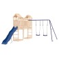 vidaXL Parque infantil de exterior madera maciza de pino