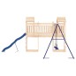 vidaXL Parque infantil de exterior madera maciza de pino