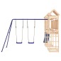 vidaXL Parque infantil de exterior madera maciza de pino