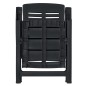 vidaXL Conjunto de comedor de jardín 9 piezas plástico gris antracita