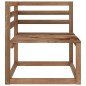 vidaXL Muebles de jardín 9 pzas cojines madera pino impregnada marrón vidaXL Muebles de jardín 9 pzas cojines madera pino impregnada marrón