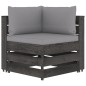 vidaXL Muebles de jardín 7 piezas con cojines madera impregnada gris vidaXL Muebles de jardín 7 piezas con cojines madera impregnada gris