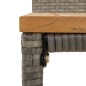 vidaXL Mesa bar y taburetes jardín 5 pzas madera acacia ratán PE gris vidaXL Mesa bar y taburetes jardín 5 pzas madera acacia ratán PE gris