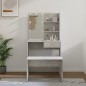 vidaXL Juego de tocador con LED madera contrachapada gris hormigón vidaXL Juego de tocador con LED madera contrachapada gris hormigón