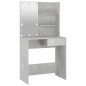 vidaXL Juego de tocador con LED madera contrachapada gris hormigón vidaXL Juego de tocador con LED madera contrachapada gris hormigón