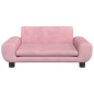 vidaXL Sofá para niños de terciopelo rosa 70x45x33 cm