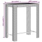 vidaXL Mesa bar y taburetes jardín 5 pzas madera acacia ratán PE gris vidaXL Mesa bar y taburetes jardín 5 pzas madera acacia ratán PE gris