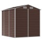 vidaXL Cobertizo de jardín acero galvanizado marrón 191x215x198 cm vidaXL Cobertizo de jardín acero galvanizado marrón 191x215x198 cm