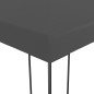 vidaXL Carpa cenador de jardín con tira de luces LED 3x3 m antracita vidaXL Carpa cenador de jardín con tira de luces LED 3x3 m antracita