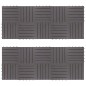 vidaXL Baldosas de terraza 20 uds madera maciza acacia gris 30x30 cm