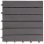 vidaXL Baldosas de terraza 20 uds madera maciza acacia gris 30x30 cm