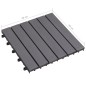 vidaXL Baldosas de terraza 20 uds madera maciza acacia gris 30x30 cm