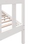 vidaXL Estructura de cama de madera maciza de pino blanco 160x200 cm