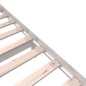 vidaXL Estructura de cama de madera maciza de pino blanco 160x200 cm