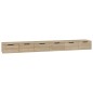 vidaXL Armarios de pared 2 uds contrachapada roble Sonoma 102x30x20 cm vidaXL Armarios de pared 2 uds contrachapada roble Sonoma 102x30x20 cm