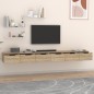 vidaXL Armarios de pared 2 uds contrachapada roble Sonoma 102x30x20 cm vidaXL Armarios de pared 2 uds contrachapada roble Sonoma 102x30x20 cm