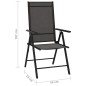 vidaXL Juego de muebles de jardín 9 piezas negro y gris antracita vidaXL Juego de muebles de jardín 9 piezas negro y gris antracita